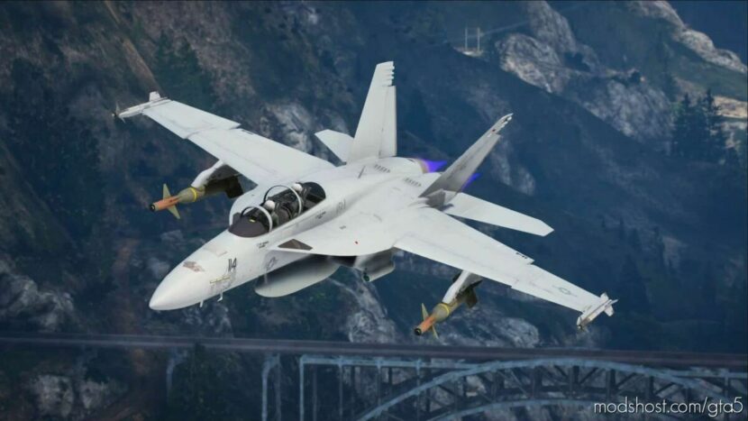 GTA 5 Vehicle Mod: F/A-18F Super Hornet Add-On (Featured)