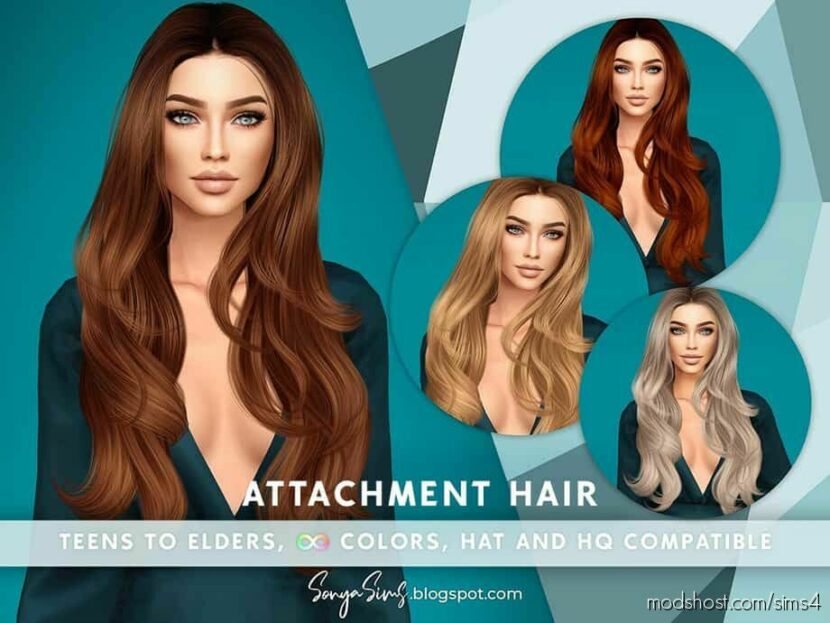 Sims 4 Elder Mod: Attachment Hair (Featured)