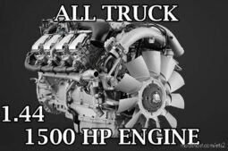 ETS2 Engines Part Mod: ALL Trucks 1500HP Engine (Featured)