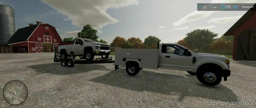 FS22 Ford Vehicle Mod: 2022 Ford F350 Service Truck (Featured)