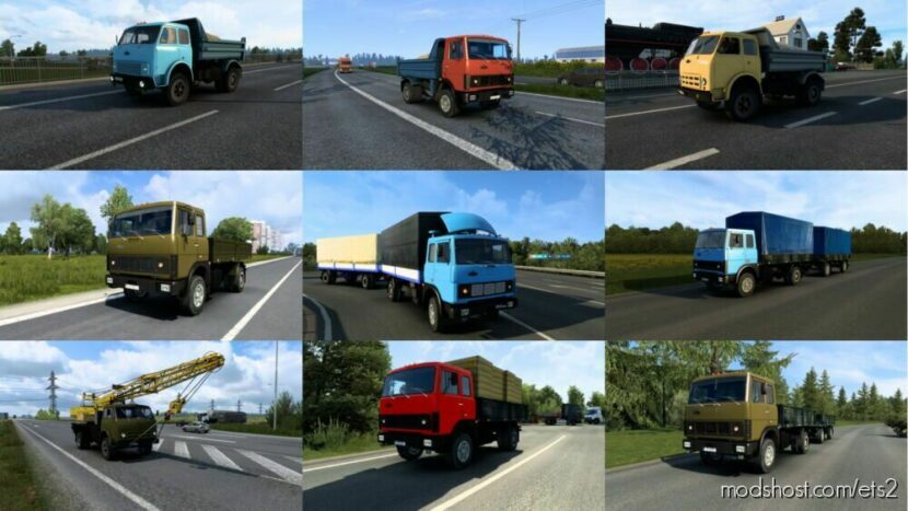 ETS2 MAZ Mod: Traffic Pack V1.1 (Featured)