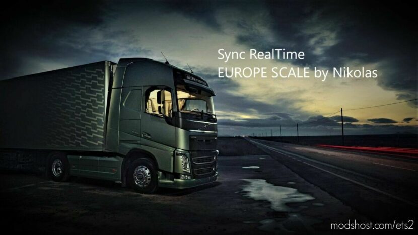 ETS2 Mod: Sync realtime(Europe_Scale) (Featured)