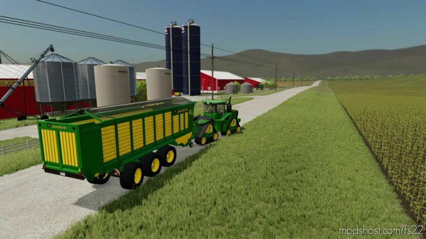 FS22 John Deere Trailer Mod: Forage Wagon (Featured)