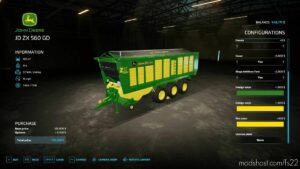 FS22 John Deere Trailer Mod: Forage Wagon (Image #2)