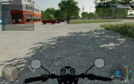 FS22 Vehicle Mod: Classic Motorcycle Triumph Bonneville T120 Black (Image #3)