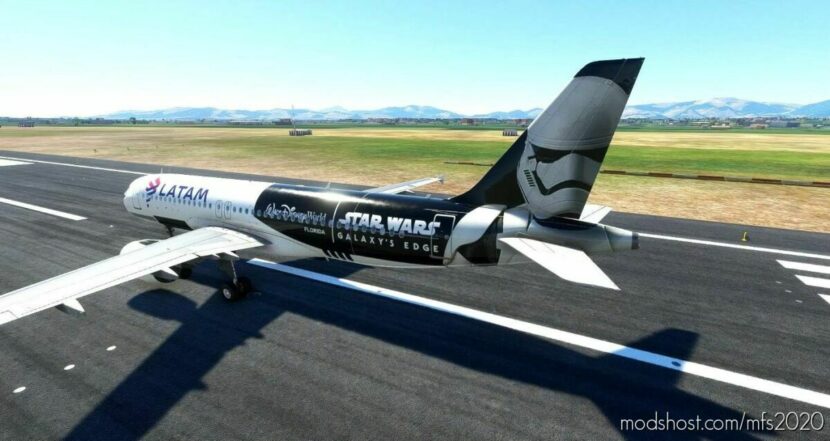 MSFS 2020 Airbus Livery Mod: Fenix Airbus A320 – Latam Brasil – Star Wars 8K (Featured)