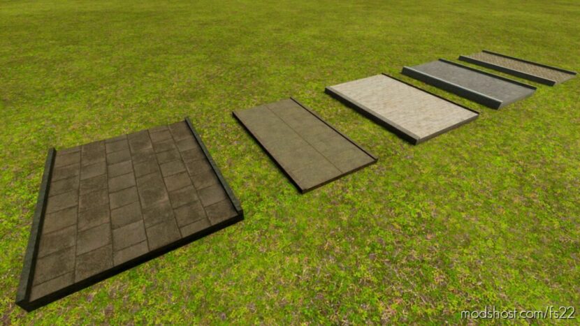 FS22 Object Mod: Sidewalks (Prefab) (Featured)