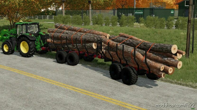 FS22 Mod: Wood Trailer (Featured)