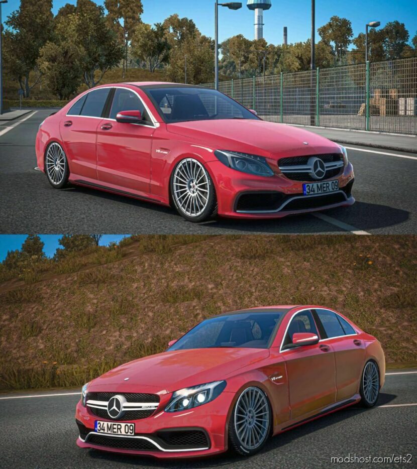 ETS2 Mercedes-Benz Car Mod: Mercedes AMG C63 S 2017 (Featured)