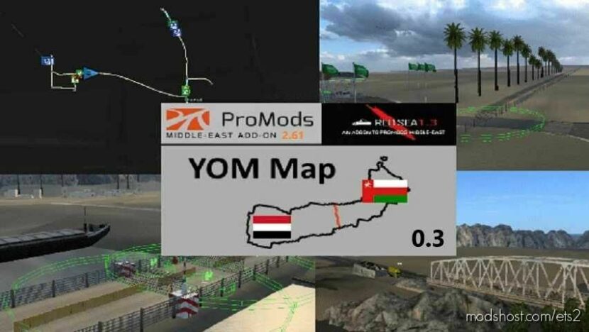 ETS2 ProMods Map Mod: Yemen Oman Middle East Addon V0.3 (Featured)