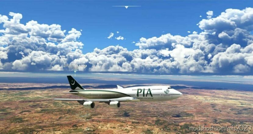 MSFS 2020 Boeing Mod: B747-8I Pakistan International Airlines (PIA) Livery (Featured)