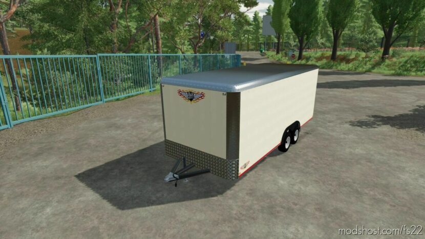 FS22 Mod: 20FT US Trailer (Featured)