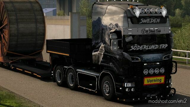 ETS2 Skin Mod: THE LONE WOLF FOR RJL SCANIA V1.0 (Featured)