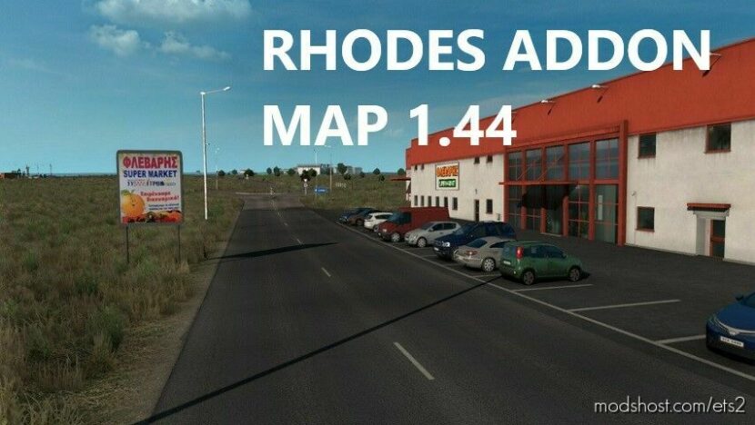 ETS2 Mod: RHODES MAP ADDON V1.44 (Featured)