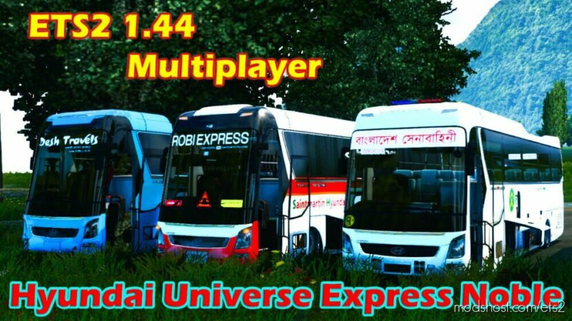 ETS2 Hyundai Bus Mod: Universe Express Noble Updated (Featured)