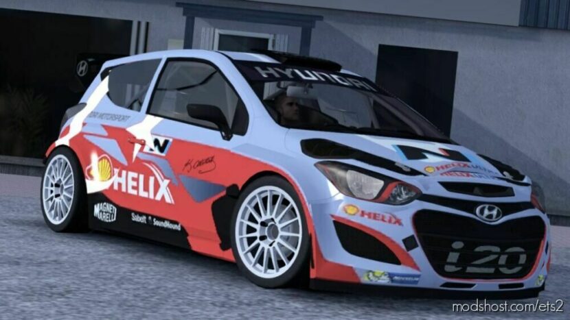 ETS2 Hyundai Car Mod: I20 WRC V1R100 1.44 (Featured)