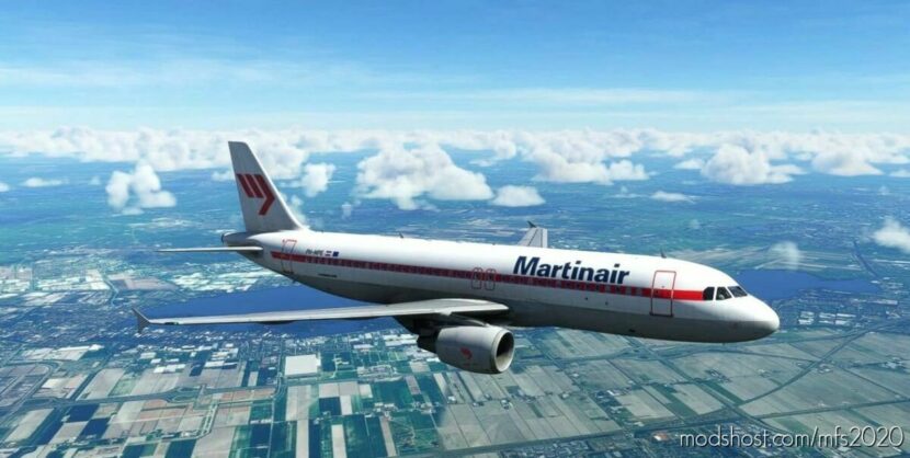 MSFS 2020 A320 Livery Mod: Fenix A320 – Martinair (Ph-Mpe) (Featured)