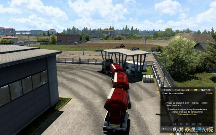 ETS2 Mod: Free Fuel In The Garage 1.45 (Featured)