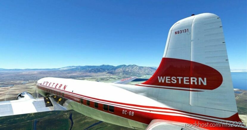 MSFS 2020 Livery Mod: Western Airlines (N93131) (Featured)