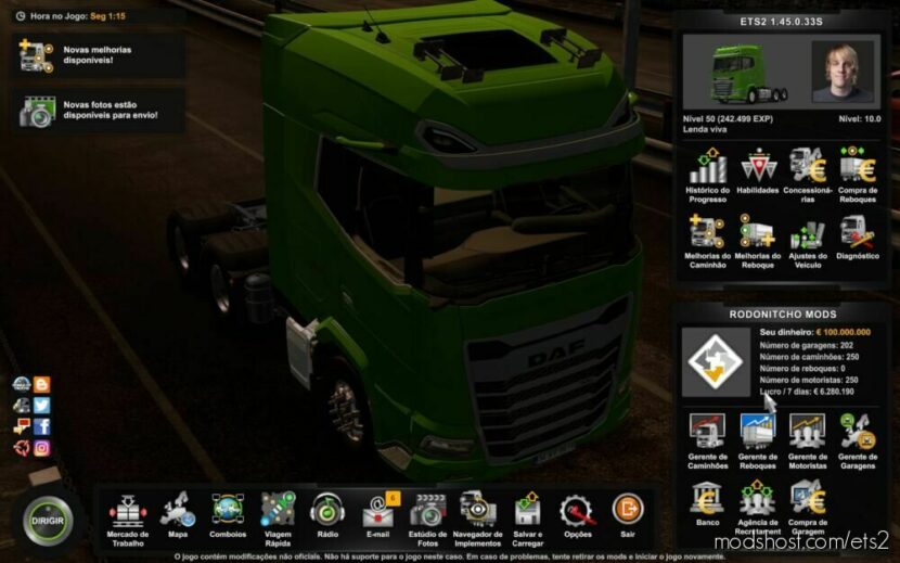 ETS2 Save Mod: Profile 1.45.0.33S (Featured)