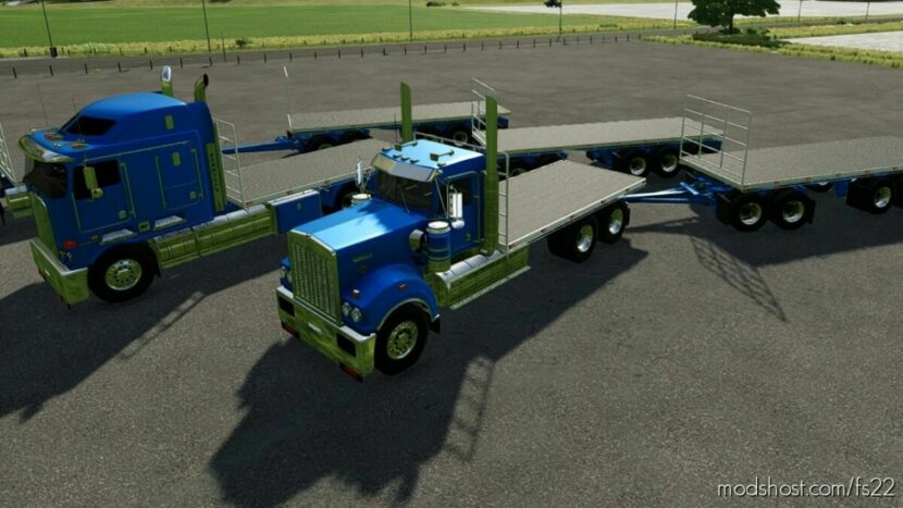 FS22 Kenworth Mod: T900 Trailers (Autoload) V1.1 (Featured)