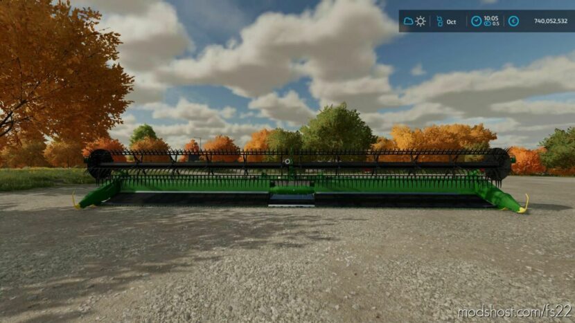 FS22 John Deere Header Mod: HD50F 15KM/H (Featured)