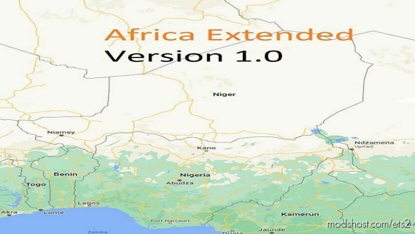 ETS2 Map Mod: AFRICA EXTENDED V1.0 1.44 (Featured)