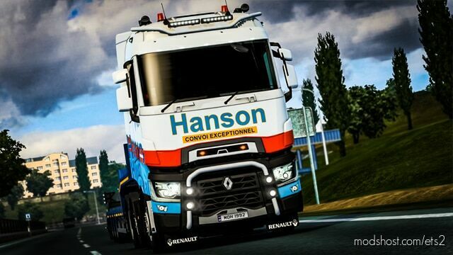 ETS2 Skin Mod: RENAULT T - HANSON TRANSPORT V0.2 (Featured)