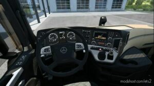 ETS2 Interior Mod: NEW ACTROS MP4 CABIN OVERHAUL V1.2.0 (Image #2)