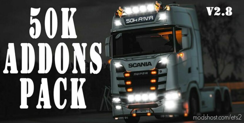 ETS2 Part Mod: 50K ADDONS PACK BY DOTAX V2.8 (Featured)