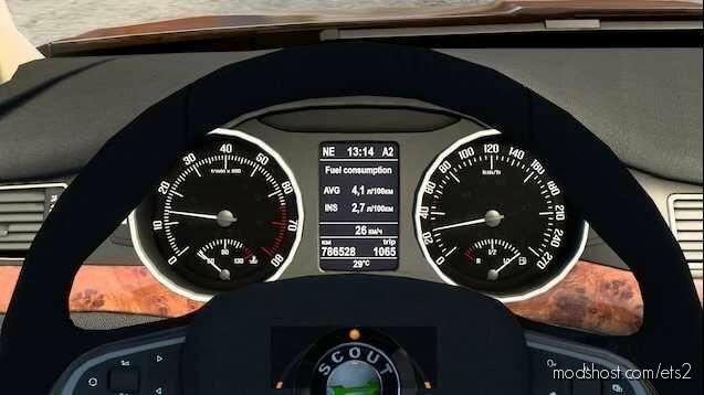 ETS2 Skoda Interior Mod: Superb Improved Dashboard (Featured)