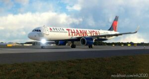 MSFS 2020 Delta Livery Mod: “Thank YOU” – Latinvfr A321Neo (Featured)