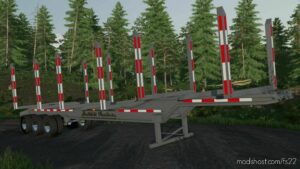 FS22 Mod: Lizard TRI Axle LOG Trailer (Featured)