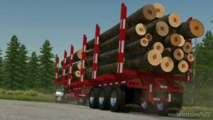 FS22 Mod: Lizard TRI Axle LOG Trailer (Image #2)