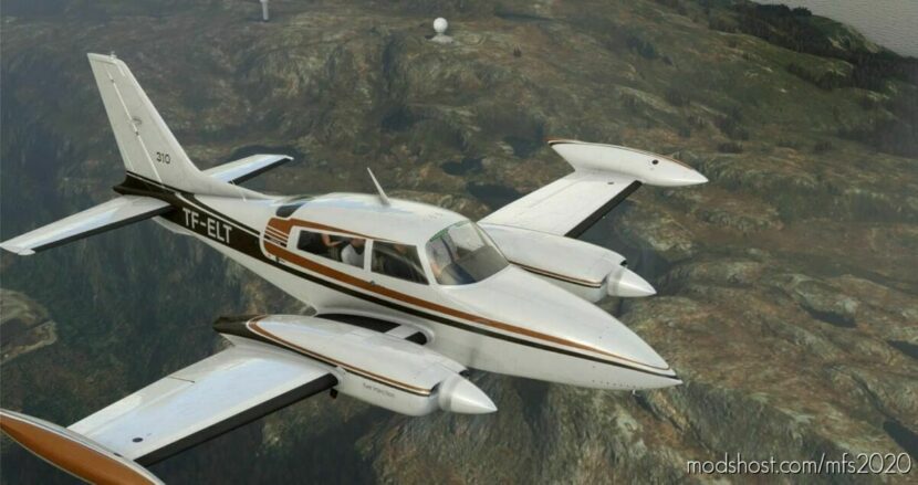 MSFS 2020 Cessna Livery Mod: 310R Tf-Elt (Featured)