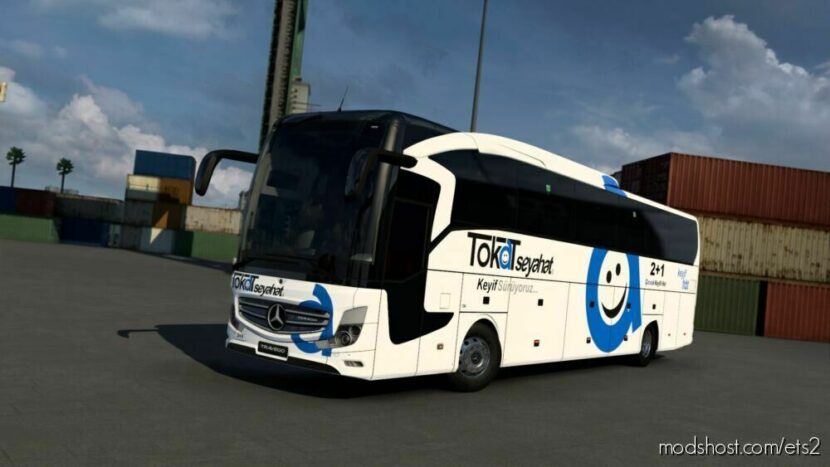 ETS2 Mercedes-Benz Skin Mod: NEW Travego 16 SHD - Tokat Seyahat (Featured)