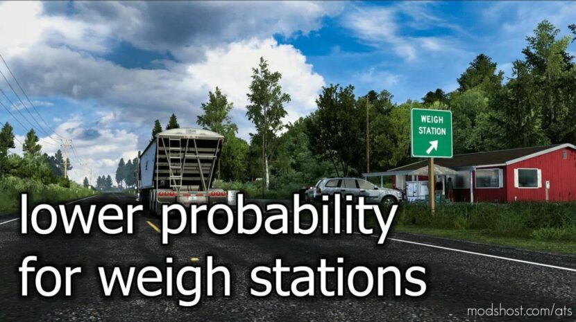 ATS Mod: Lower Probability For Weigh Stations (Featured)