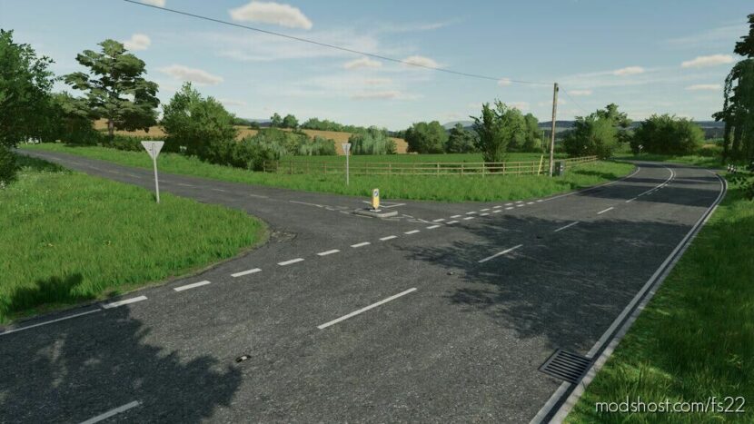 FS22 Object Mod: Road Prefab Pack (Prefab) (Featured)