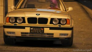 GTA 5 BMW Vehicle Mod: 1990’s BMW E34 M5 Add-On | Extras | Vehfuncs V | Animated (Image #4)