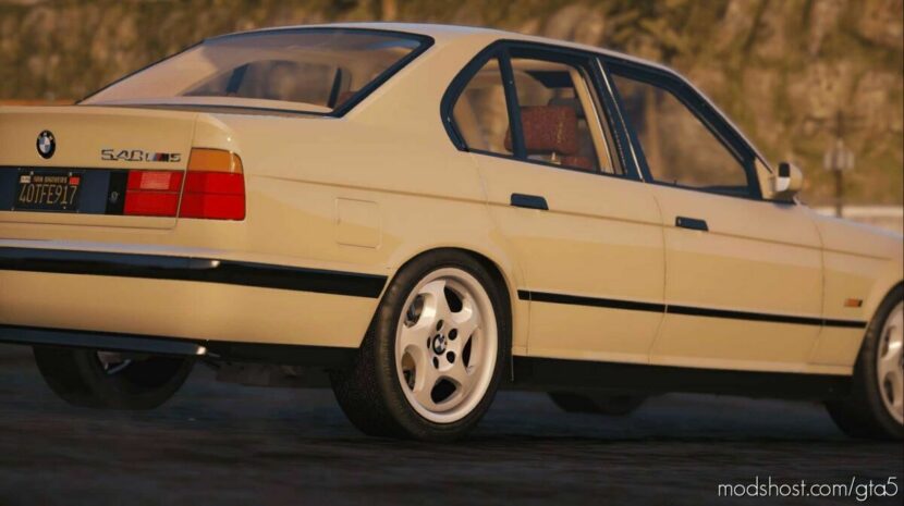 GTA 5 BMW Vehicle Mod: 1990’s BMW E34 M5 Add-On | Extras | Vehfuncs V | Animated (Featured)