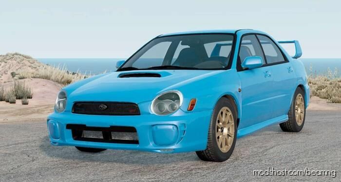 BeamNG Subaru Car Mod: Impreza WRX STI (GDB) 2002 (Featured)