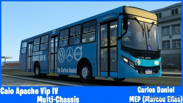 ETS2 Bus Mod: CAIO APACHE VIP IV MULTI-CHASSIS V2.4 (Featured)