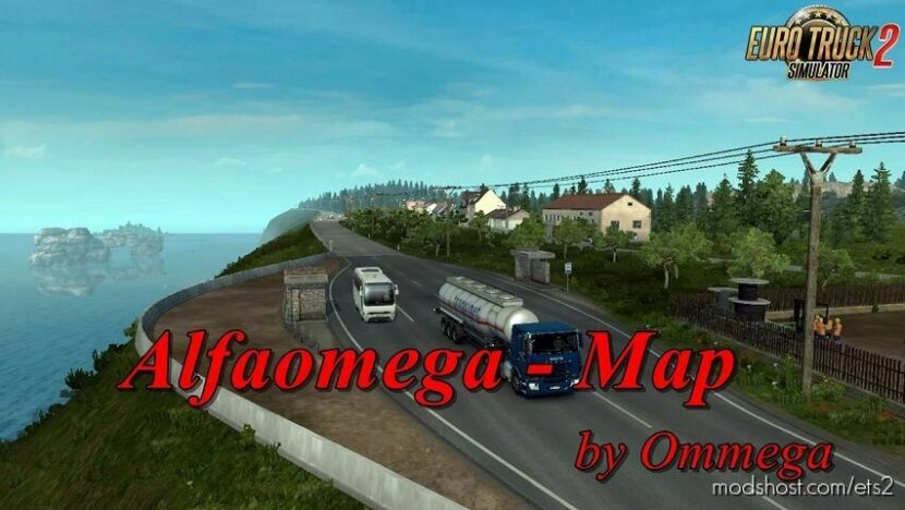 ETS2 Mod: ALFAOMEGA 1:1 MAP SCALE V1.3.1 1.44 (Featured)