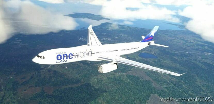 MSFS 2020 Chile Mod: PMP A330 LAN Chile ONE World Livery (Featured)