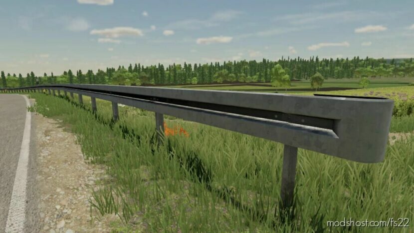 FS22 Object Mod: Crash Barrier Type B (Prefab) (Featured)