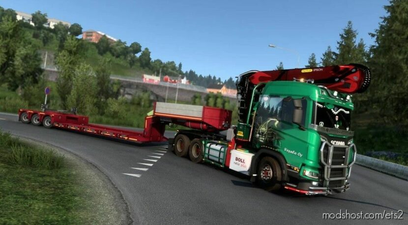 ETS2 Scania Part Mod: Doll Long Wood Chassis 1.44 - 1.45 (Featured)