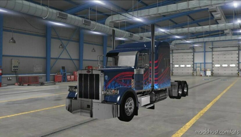 ATS Peterbilt Mod: Tennessee Titans Outlaw Peterbilt 389 Skin 1.45 (Featured)