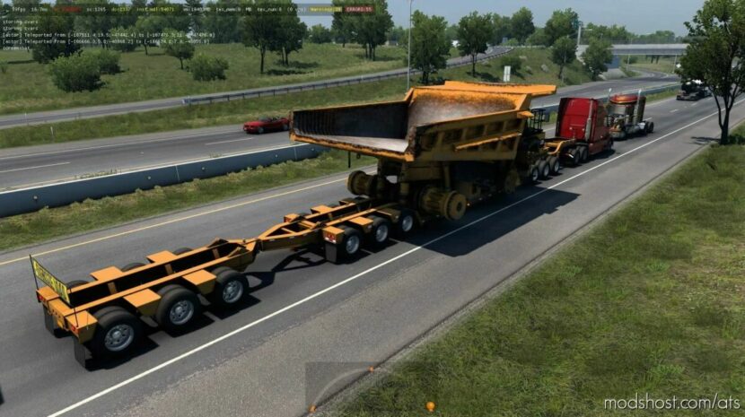 ATS Caterpillar Mod: 785C Mining Truck For Lowboy Trailer In Traffic 1.44 - 1.45 (Featured)