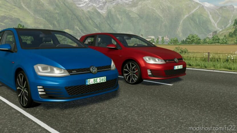 FS22 Volkswagen Car Mod: 2014 VW Golf GTI Pack (Featured)