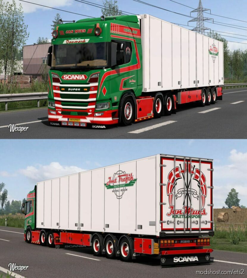 ETS2 Scania Mod: R & S JAN Mues Skin Pack By Wexsper (Featured)